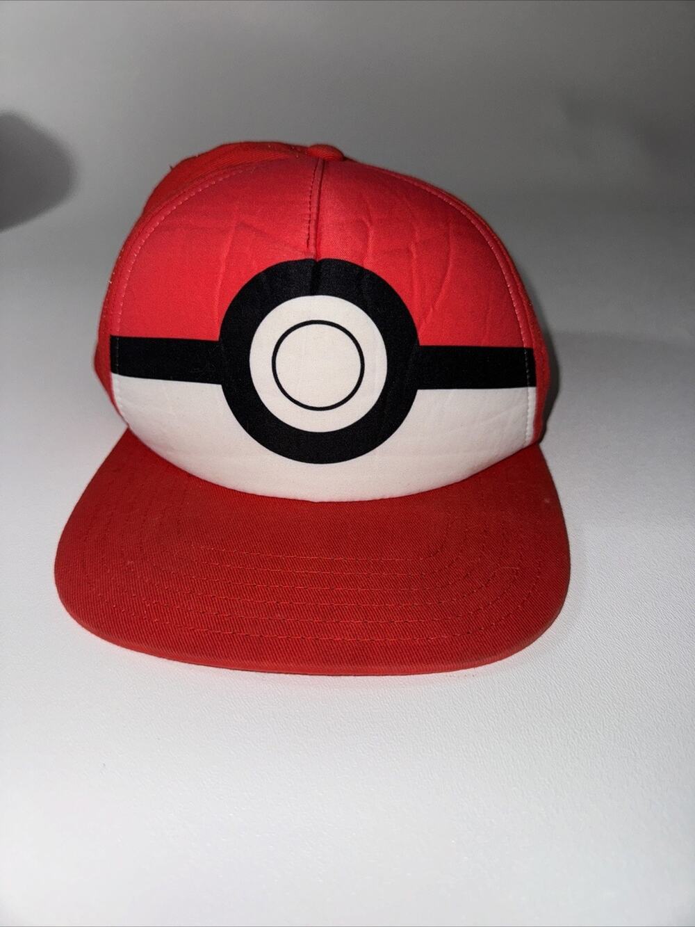Pokemon Trainer Ash Ketchum Adjustable Snapback Hat Cap Poke Ball (YOUTH OSFM)